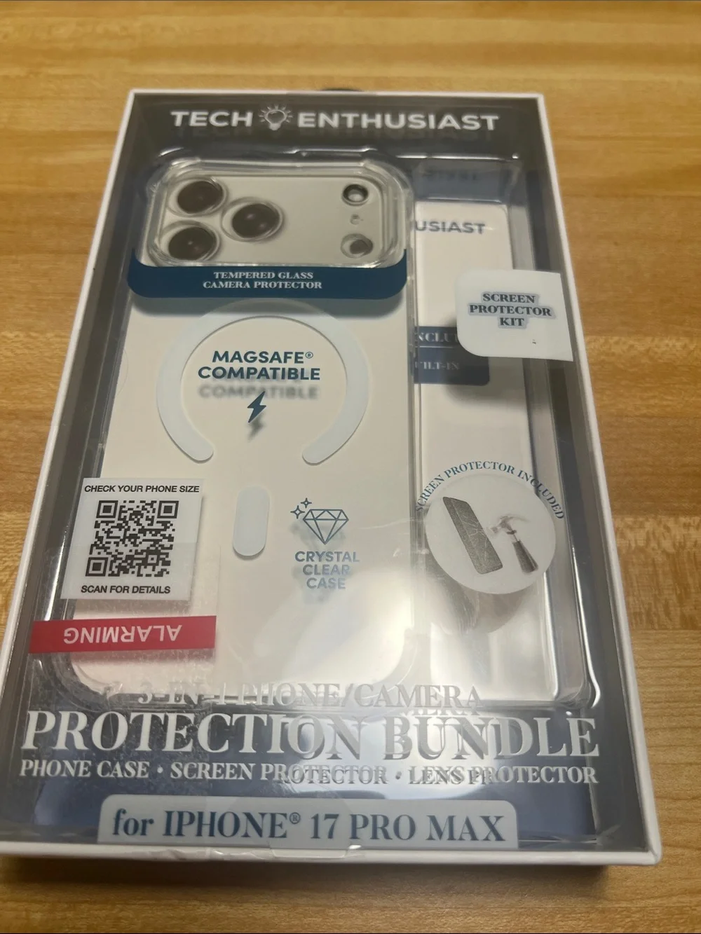 #2657** Enthusiast Clear MagSafe-Compatible iPhone 17 Pro Max Protection